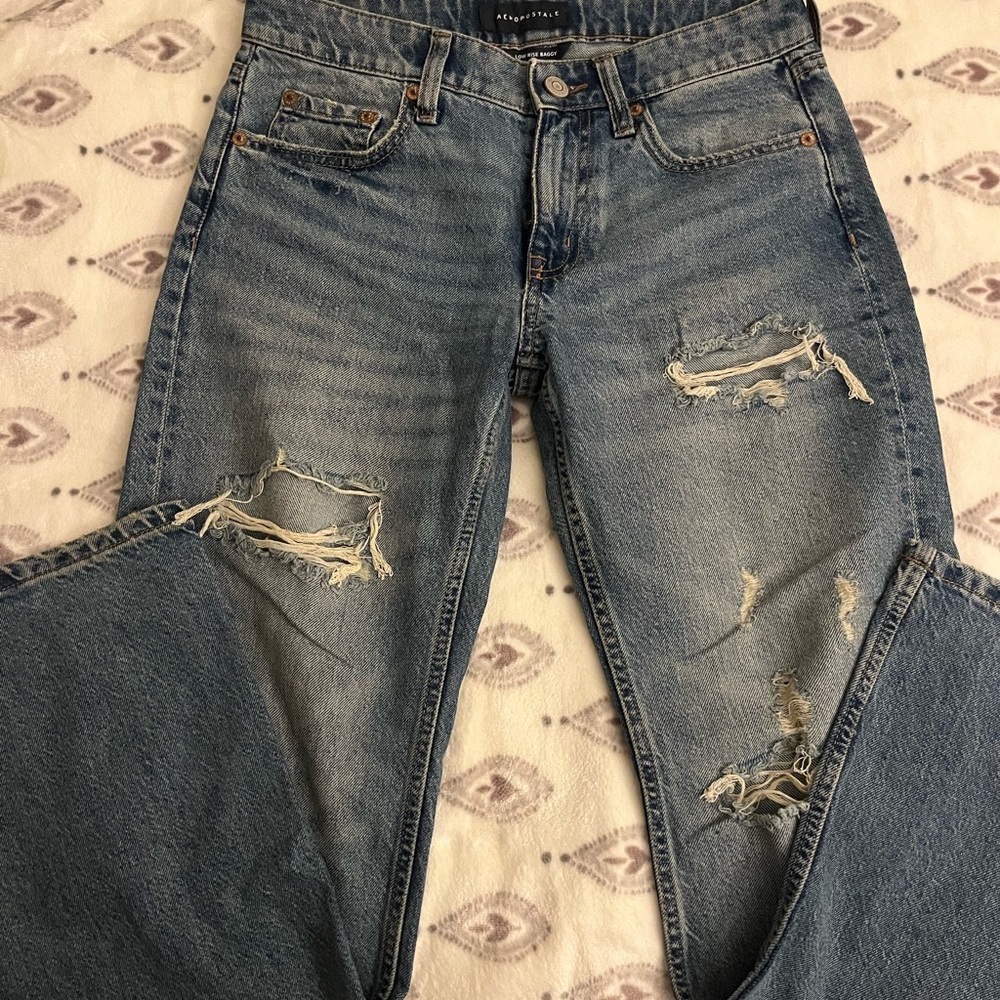 Aeropostale Baggy Low Rise Jeans